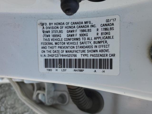 2017 HONDA CIVIC EX - 2HGFC2F74HH525766