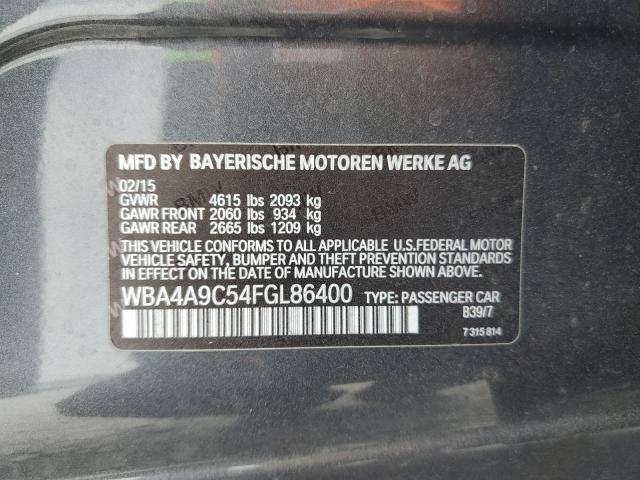 VIN WBA4A9C54FGL86400 2015 BMW 4 Series, 428 I Gran... no.12