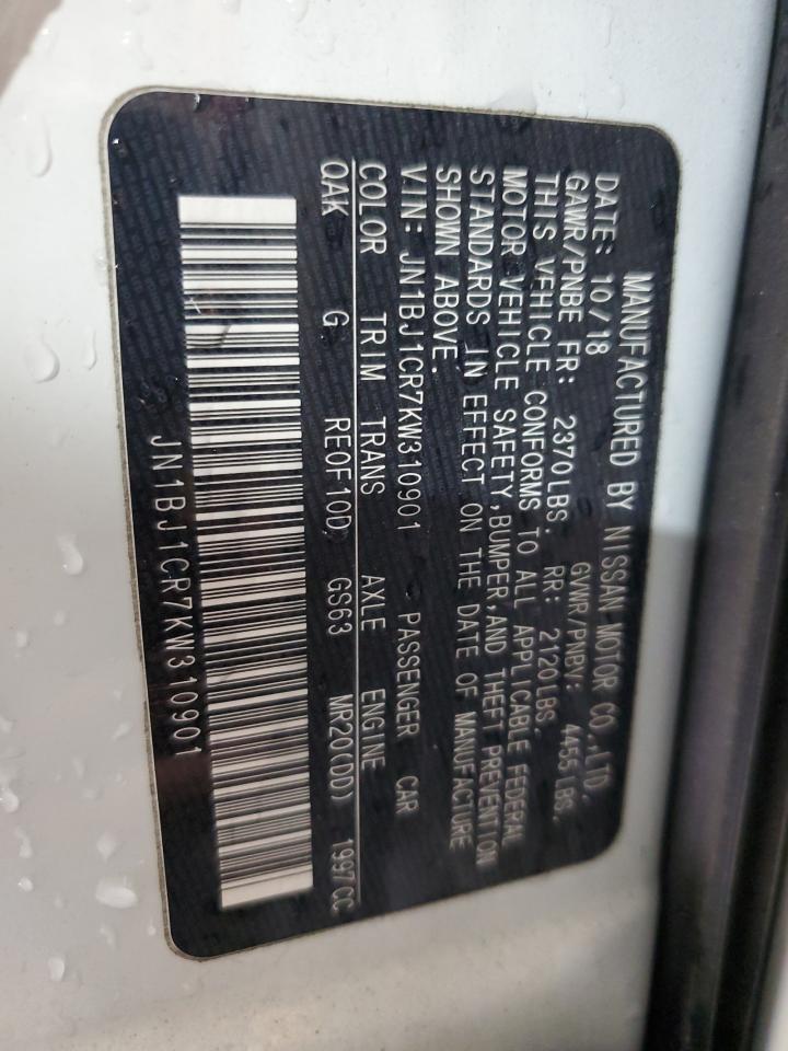 JN1BJ1CR7KW310901 2019 Nissan Rogue Sport S