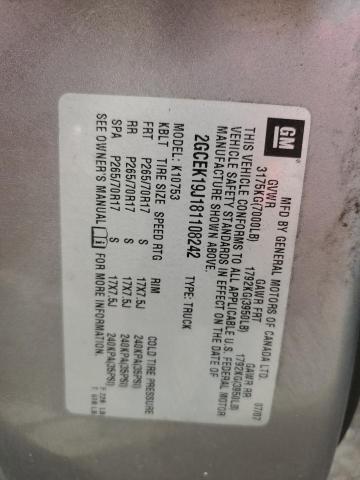 2008 Chevrolet Silverado K1500 VIN: 2GCEK19J181108242 Lot: 63288444