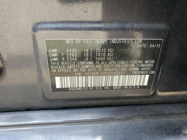 2013 Subaru Legacy 2.5I Limited VIN: 4S3BMBJ6XD3042627 Lot: 62648624