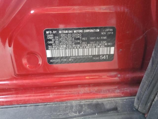 2019 MITSUBISHI OUTLANDER - JA4AZ3A3XKZ027364