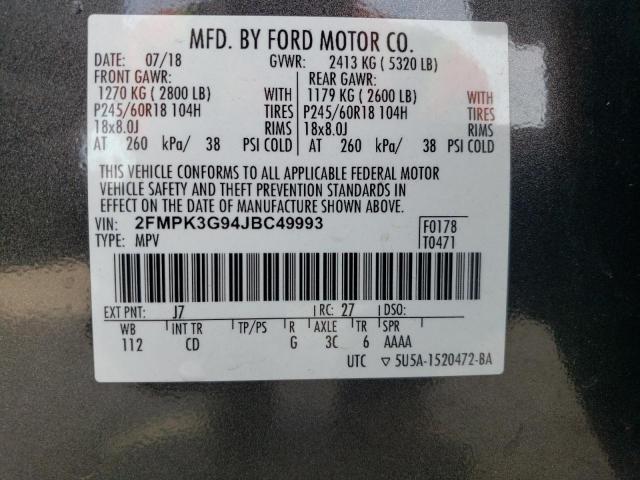2018 FORD EDGE SE - 2FMPK3G94JBC49993