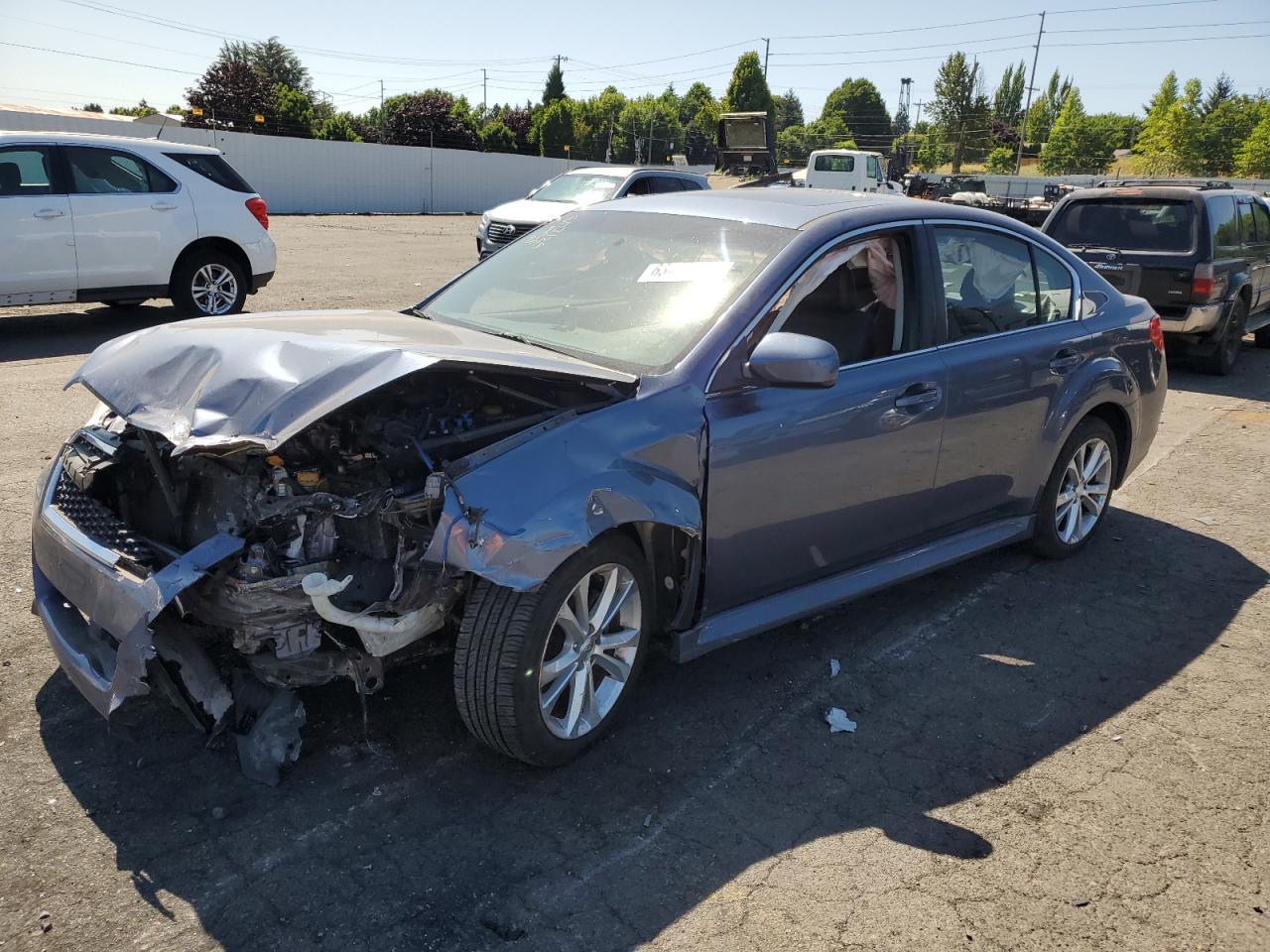 SUBARU LEGACY 2.5 2014 gray  gas 4S3BMBL67E3037318 photo #1