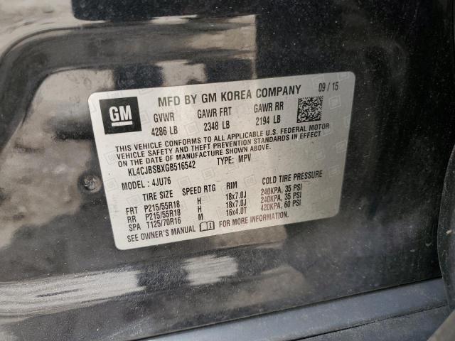 2016 BUICK ENCORE CON - KL4CJBSBXGB516542