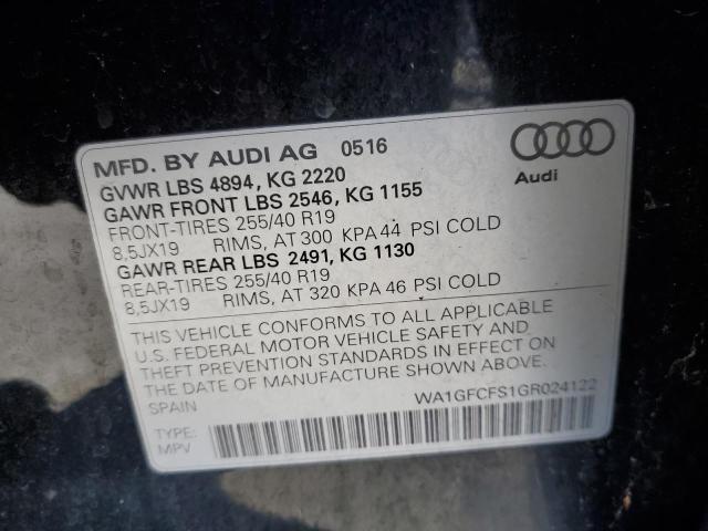 2016 AUDI Q3 PRESTIG - WA1GFCFS1GR024122