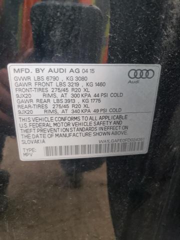 2015 AUDI Q7 PREMIUM - WA1LGAFE0FD024361