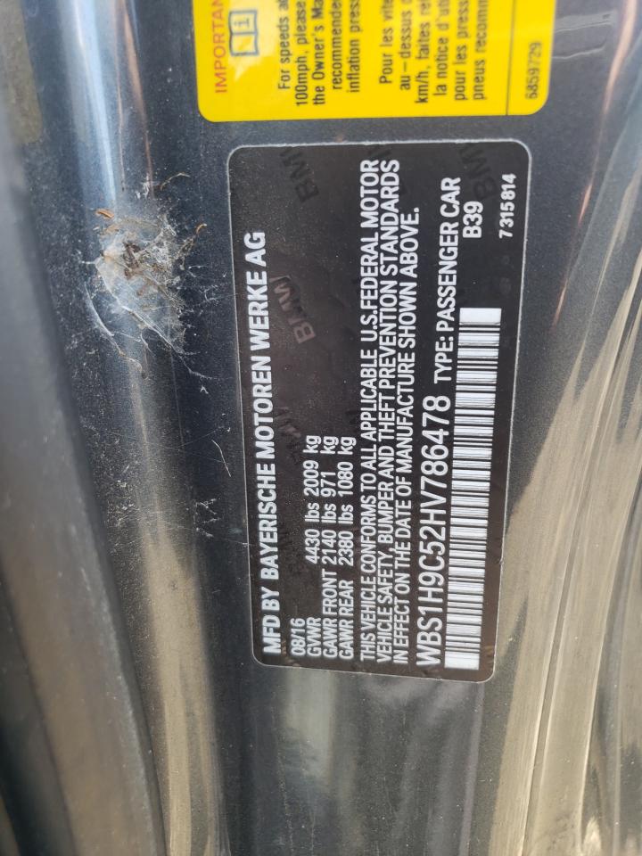 WBS1H9C52HV786478 2017 BMW M2