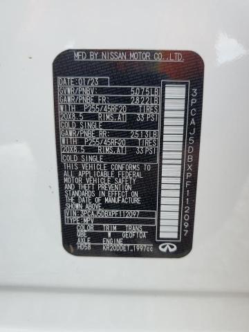 2023 INFINITI QX50 AUTOG 3PCAJ5DBXPF112097