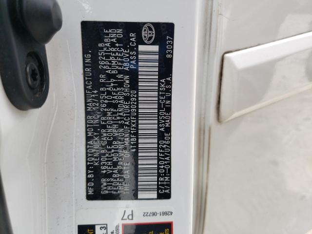 2015 TOYOTA CAMRY LE - 4T1BF1FKXFU902920