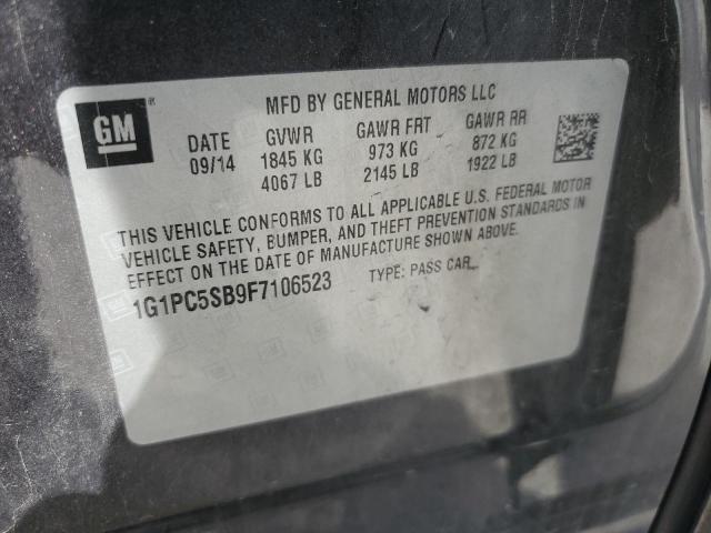 2015 CHEVROLET CRUZE LT - 1G1PC5SB9F7106523