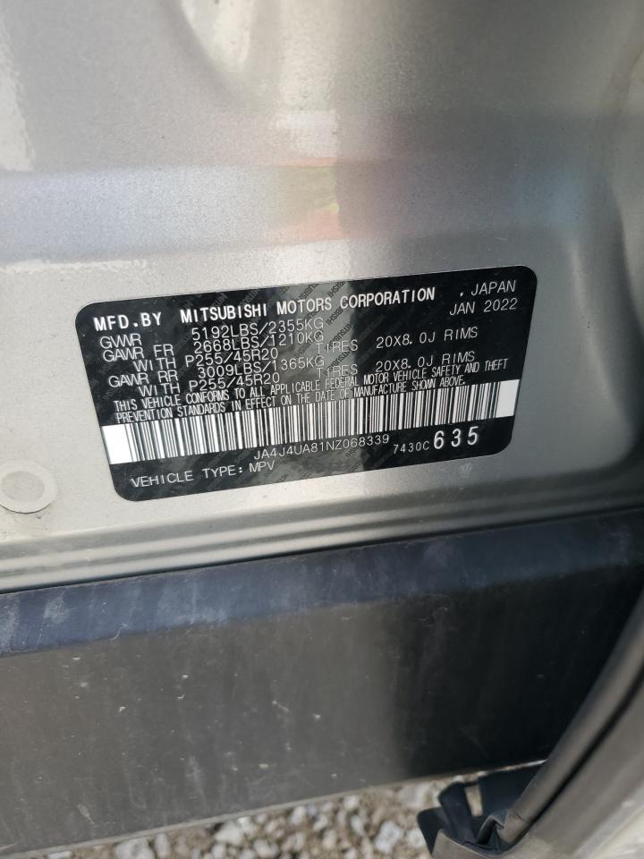 JA4J4UA81NZ068339 2022 Mitsubishi Outlander Se