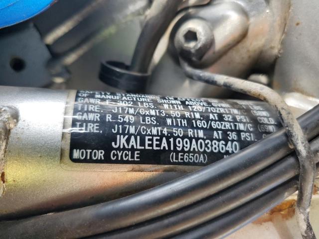 2009 KAWASAKI LE650 A - JKALEEA199A038640