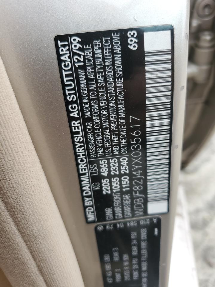 WDBJF82J4YX035617 2000 Mercedes-Benz E 320 4Matic