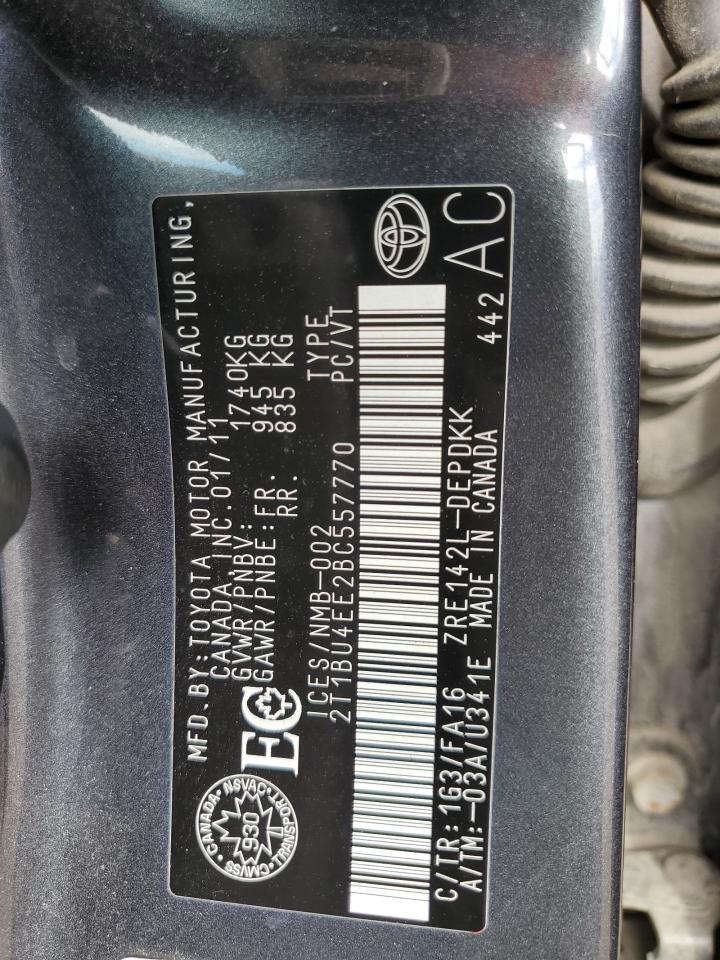 2T1BU4EE2BC557770 2011 Toyota Corolla Base