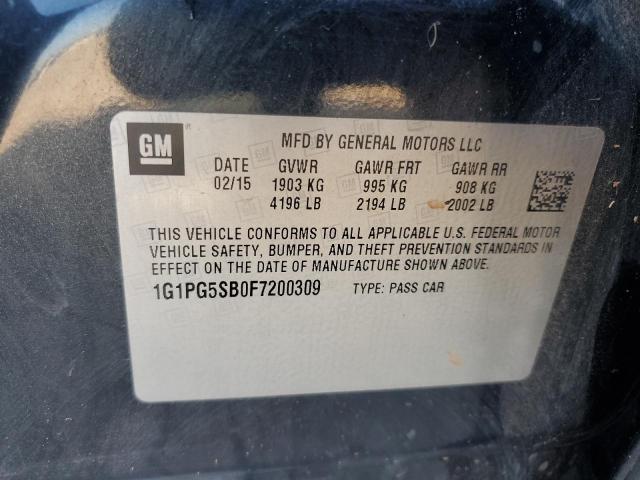 2015 CHEVROLET CRUZE LTZ - 1G1PG5SB0F7200309