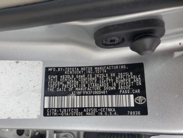 VIN 4T1BF1FK5FU900461 2015 Toyota Camry, LE no.13