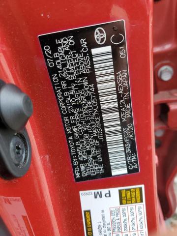 2021 TOYOTA COROLLA SE - JTDS4MCE7MJ057744