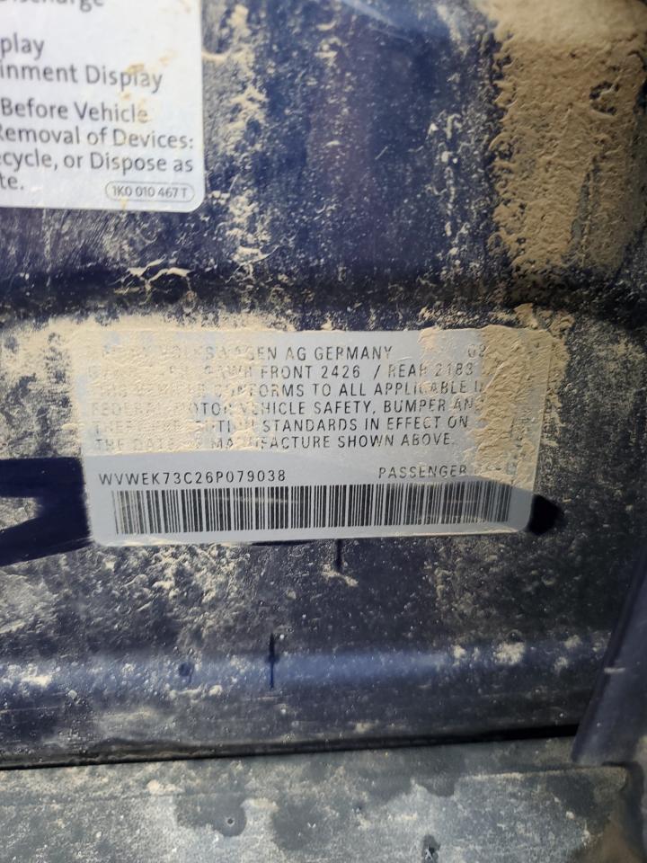 WVWEK73C26P079038 2006 Volkswagen Passat 2.0T Luxury