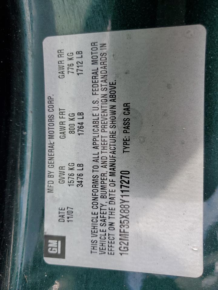 1G2MF35X88Y117270 2008 Pontiac Solstice Gxp