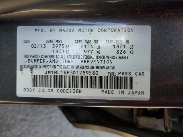 VIN JM1BL1VP3D1789580 2013 Mazda 3, I no.12