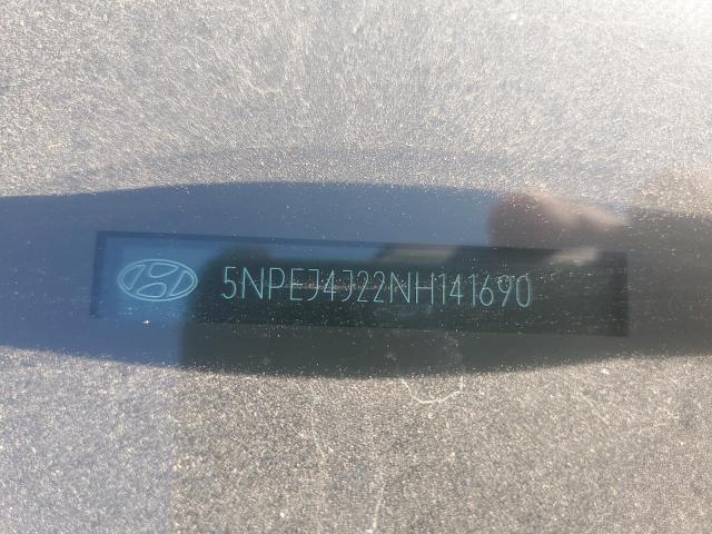 2022 Hyundai Sonata Sel Plus VIN: 5NPEJ4J22NH141690 Lot: 61652674