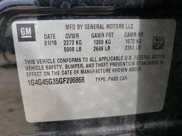 2016 BUICK LACROSSE S - 1G4G45G35GF206868