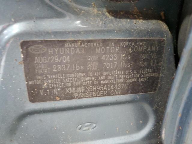 2005 Hyundai Sonata Gls VIN: KMHWF35H95A144376 Lot: 63068454