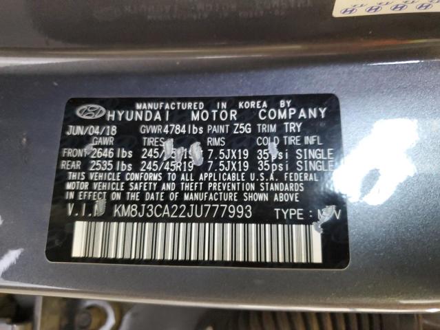 2018 HYUNDAI TUCSON VAL - KM8J3CA22JU777993