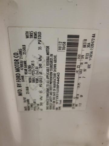 2008 Ford Ranger VIN: 1FTYR11UX8PA44543 Lot: 61496364