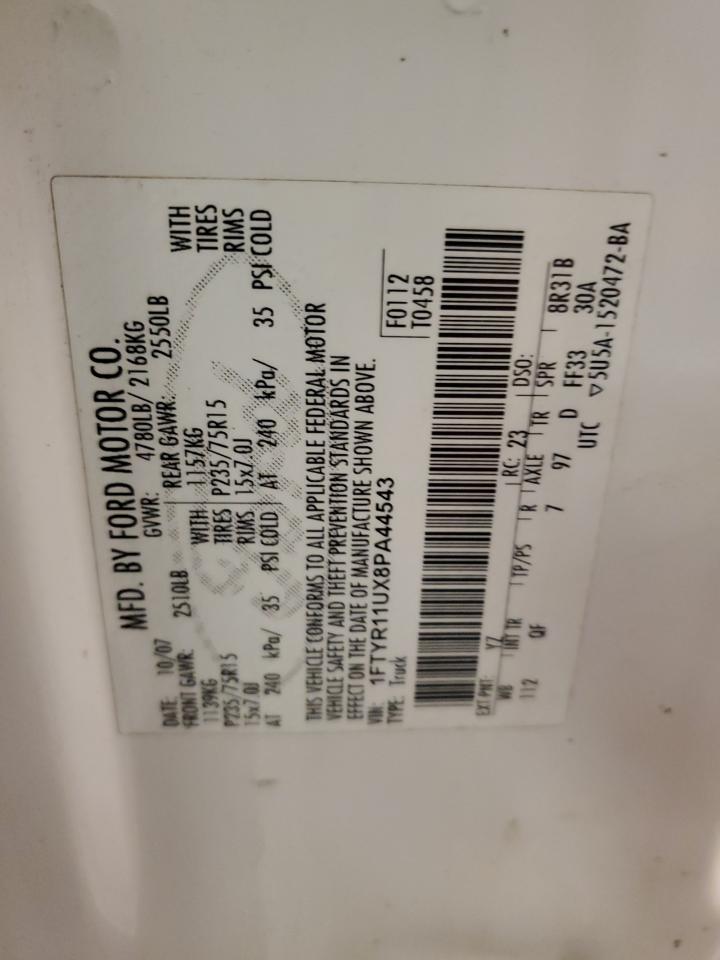 1FTYR11UX8PA44543 2008 Ford Ranger