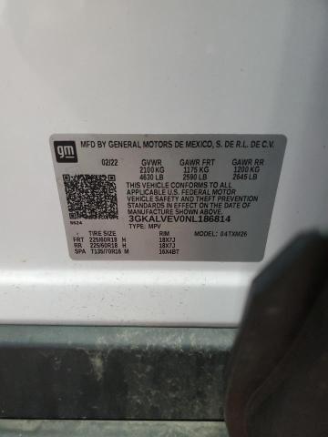 2022 GMC Terrain Slt VIN: 3GKALVEV0NL186814 Lot: 62718124