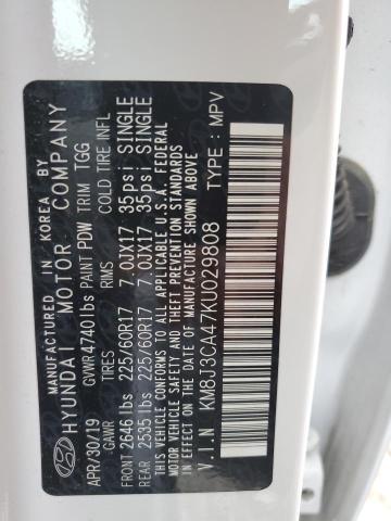 2019 Hyundai Tucson Limited VIN: KM8J3CA47KU029808 Lot: 61770744