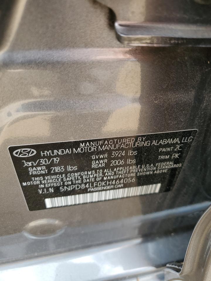 5NPD84LF0KH464056 2019 Hyundai Elantra Sel