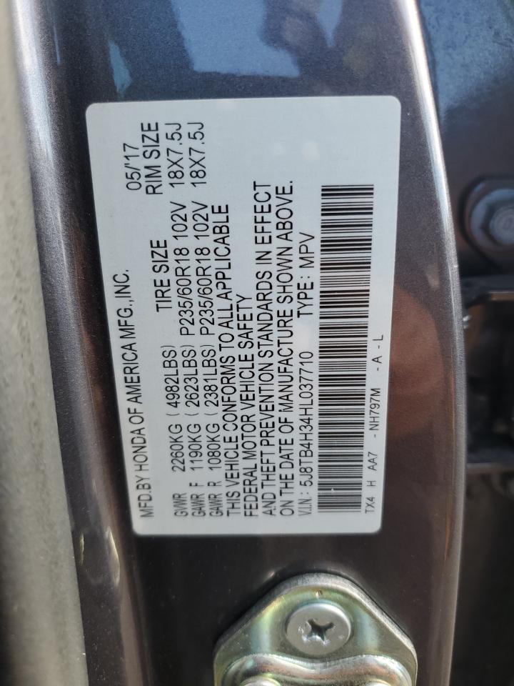 5J8TB4H34HL037710 2017 Acura Rdx