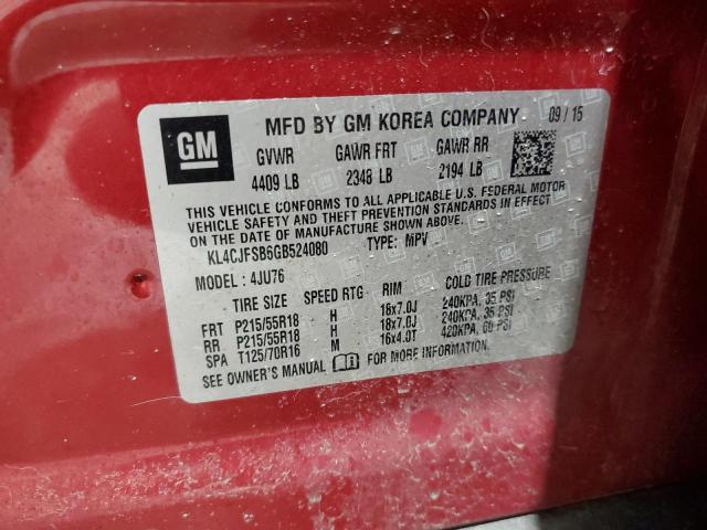 2016 BUICK ENCORE CON - KL4CJFSB6GB524080
