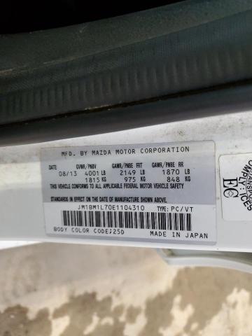 2014 Mazda 3 Touring VIN: JM1BM1L70E1104310 Lot: 60696754