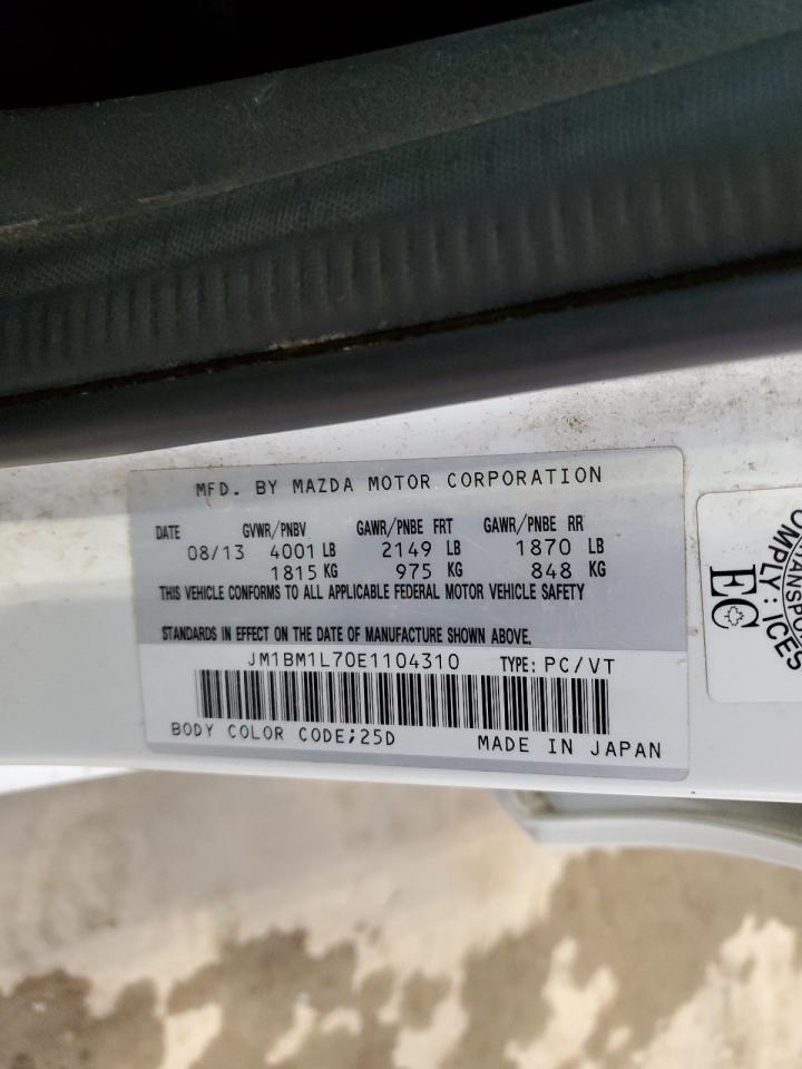 JM1BM1L70E1104310 2014 Mazda 3 Touring