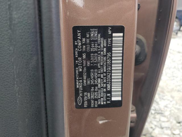 2016 Hyundai Tucson Limited VIN: KM8J33A21GU188796 Lot: 61830344