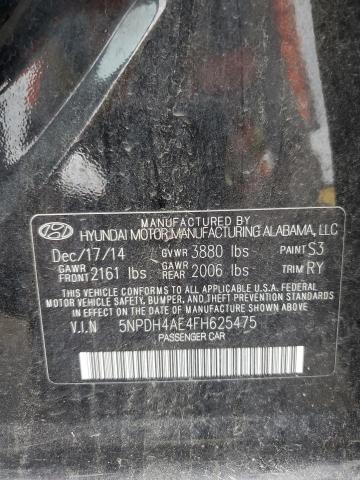 2015 HYUNDAI ELANTRA SE - 5NPDH4AE4FH625475