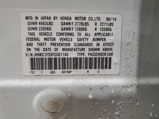 2015 ACURA RLX TECH - JH4KC1F5XFC001140