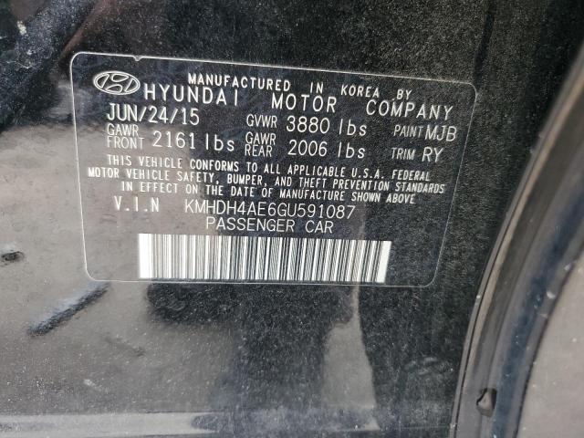 2016 HYUNDAI ELANTRA SE - KMHDH4AE6GU591087