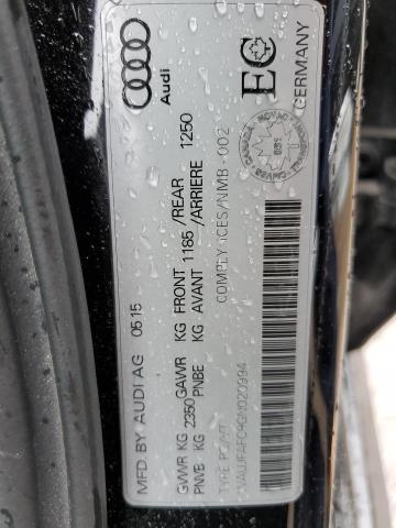 2016 AUDI A6 QUATTRO WAUJFAFC9GN020994