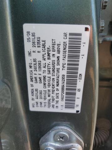 1HGCP26888A142959 2008 Honda Accord Exl