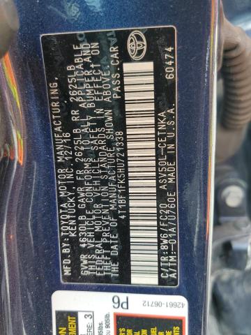 VIN 4T1BF1FK5HU721338 2017 Toyota Camry, LE no.12