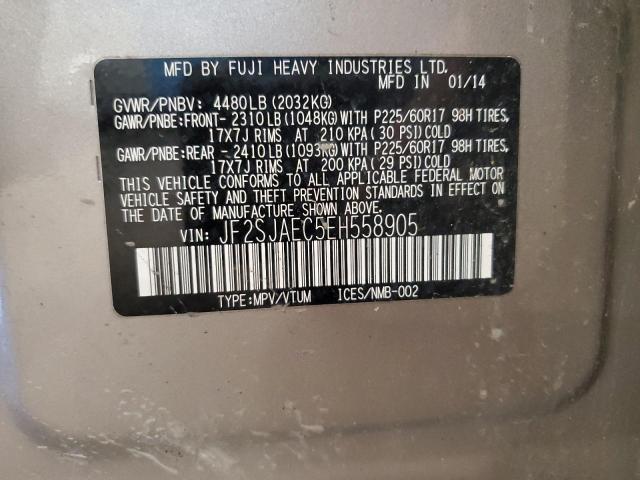 2014 Subaru Forester 2.5I Premium VIN: JF2SJAEC5EH558905 Lot: 61922524