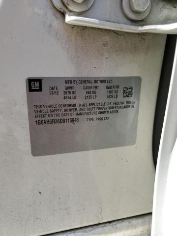 2013 Cadillac Ats Luxury VIN: 1G6AH5R36D0116948 Lot: 61705454