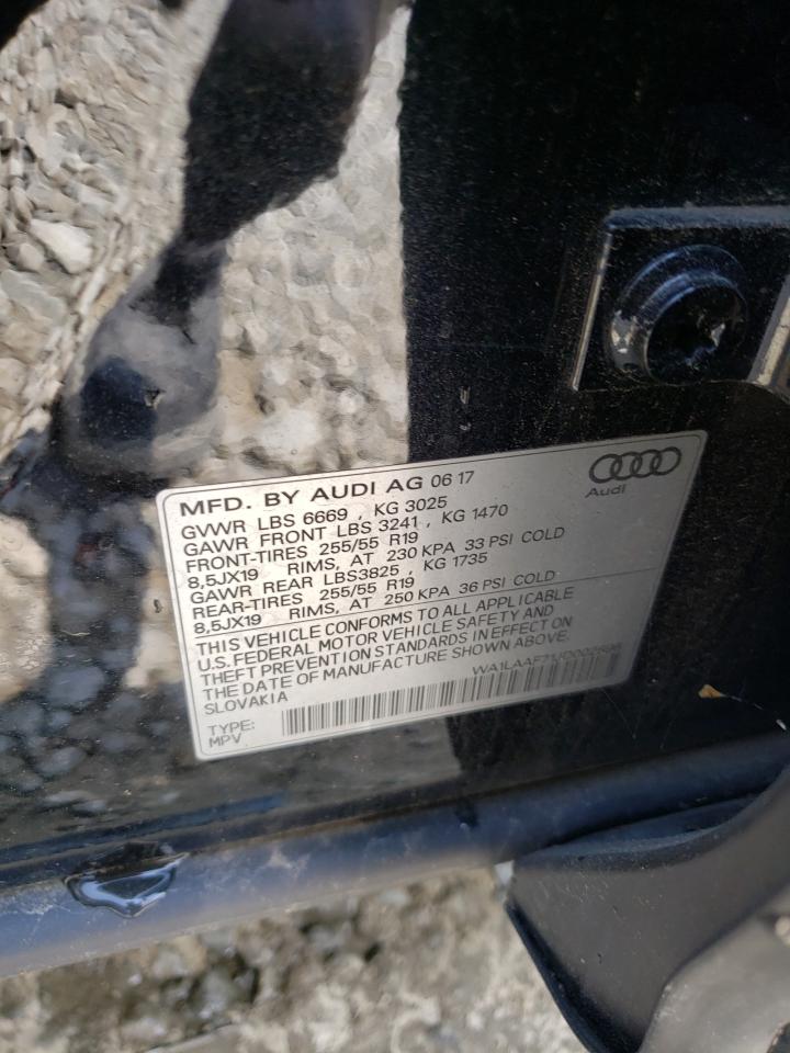 WA1LAAF71JD002896 2018 Audi Q7 Premium Plus