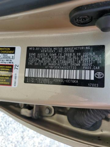 4T1BF3EKXAU027733 2010 Toyota Camry Base