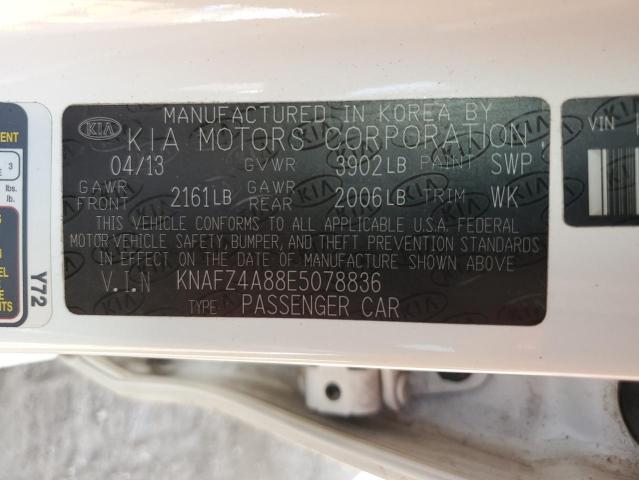 VIN KNAFZ4A88E5078836 2014 KIA Forte, EX no.12